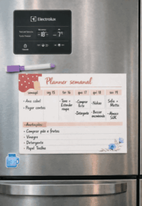 Planner de Geladeira Magnético: Organize sua Semana com Praticidade