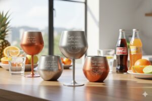 Taça térmica personalizada a laser 2 em 1 Ímpar Personalizações