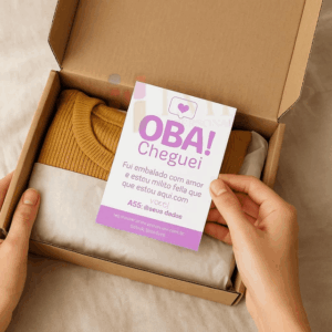 Bloco de Agradecimento Personalizado com Logo para Loja e-commerce