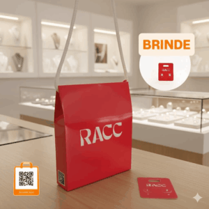 Kit Embalagem Personalizada para Semijoias e Acessórios com Logo + Brinde: 20 Tags e 10 Adesivos