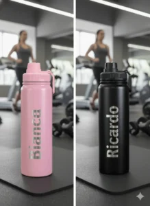 Garrafa Térmica Personalizada ideal para Academia, conserva a temperatura por mais tempo