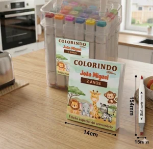 kit colorir personalizado, Lembrancinha em Barra do Garças