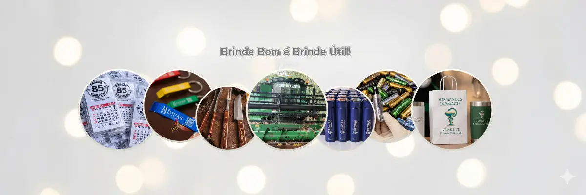 Banner de brindes personalizados e lembrancinhas de luxo para festas e empresas no Mato Grosso