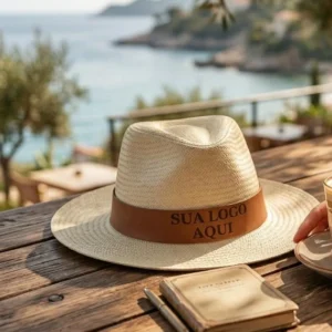 chapeu panama personalizado para brinde